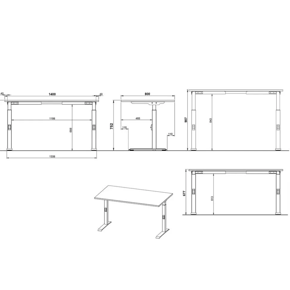 Schreibtisch Gowri