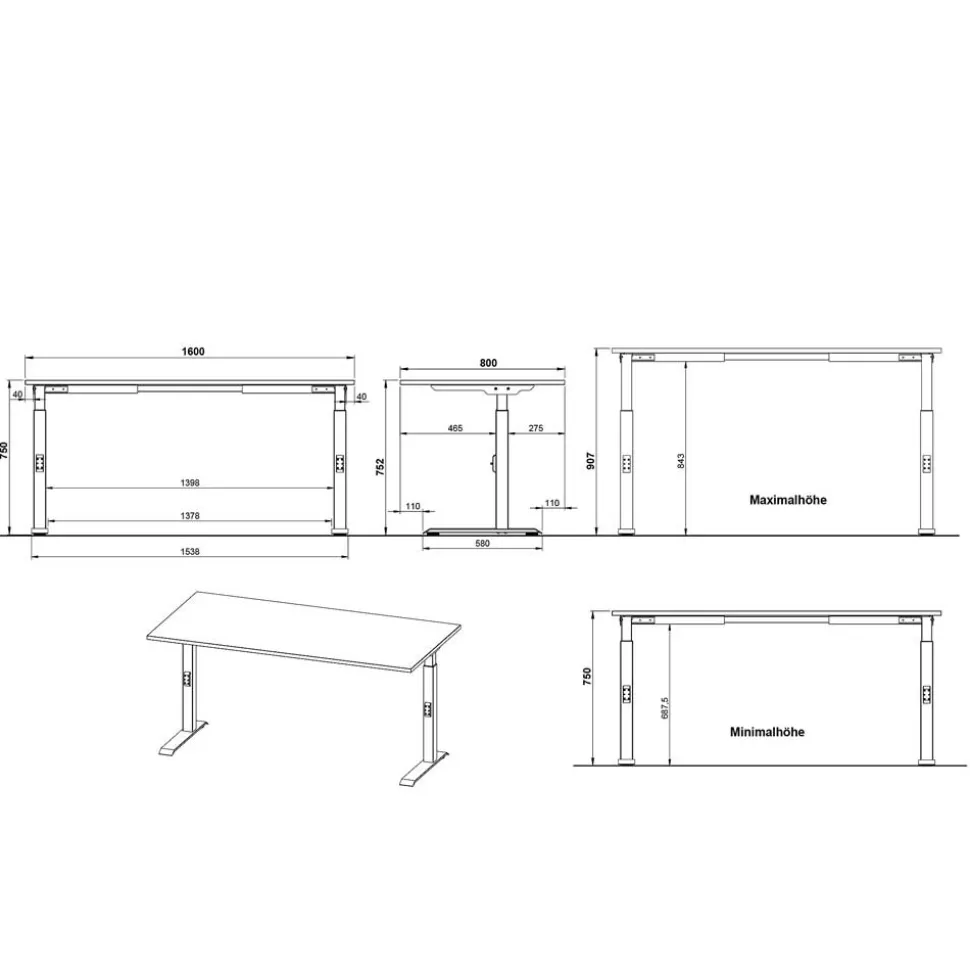 Schreibtisch Gowri