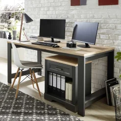 Schreibtisch Holz Optik Luoton
