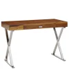 Schreibtisch Holz und Chrom Magdalina