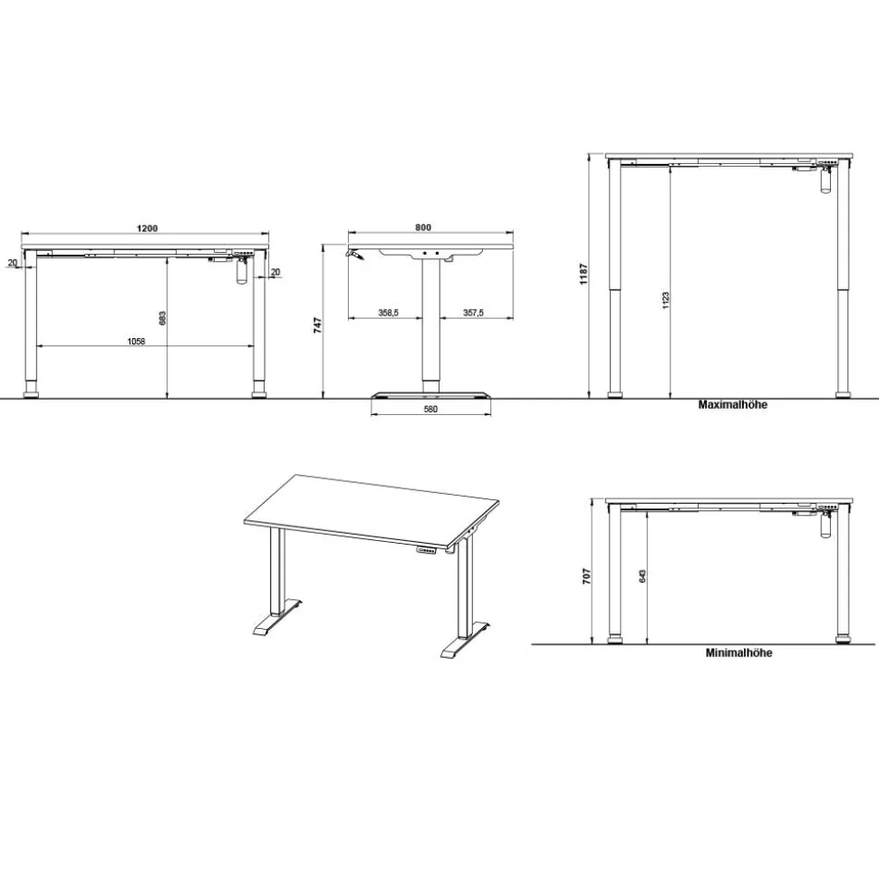 Schreibtisch made in germany Arolds