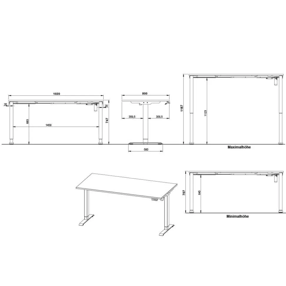 Schreibtisch made in germany Arolds