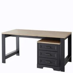 Schreibtisch mit Rollcontainer Luoton