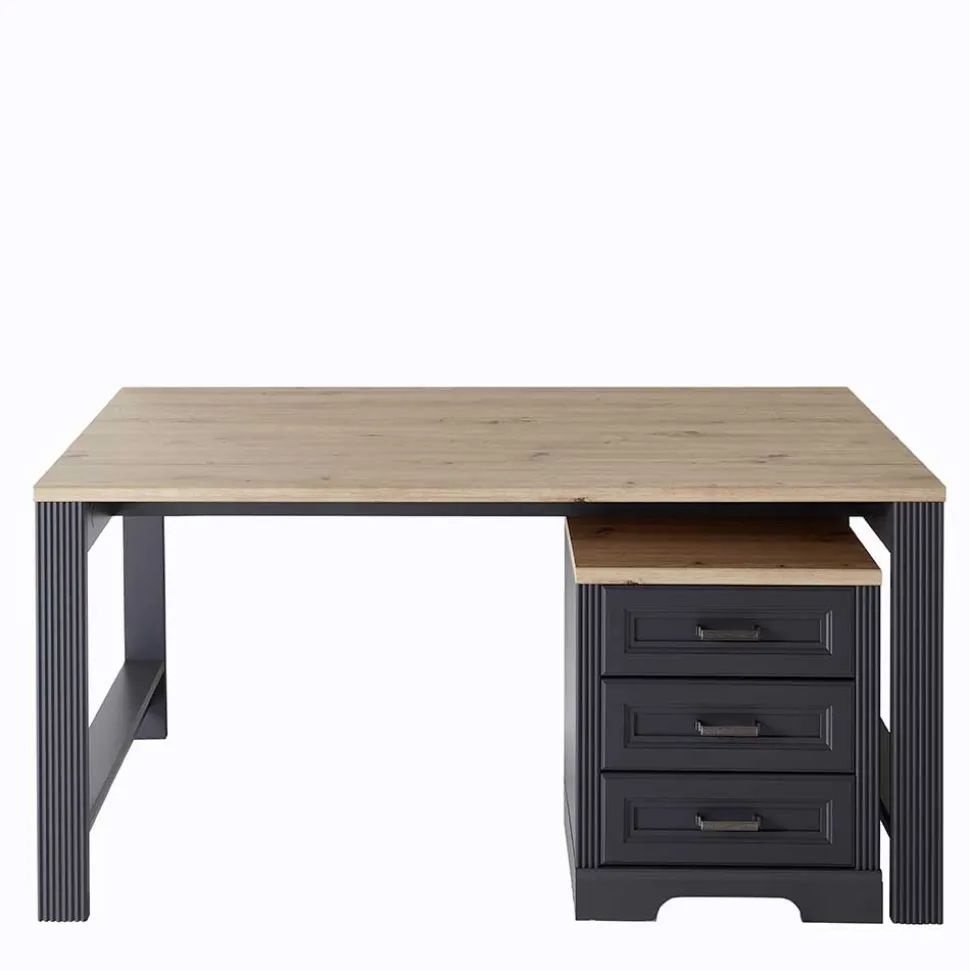 Schreibtisch mit Rollcontainer Luoton