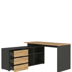 Schreibtisch mit Schrankelement Charin
