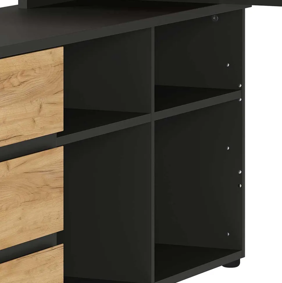 Schreibtisch mit Schrankelement Charin