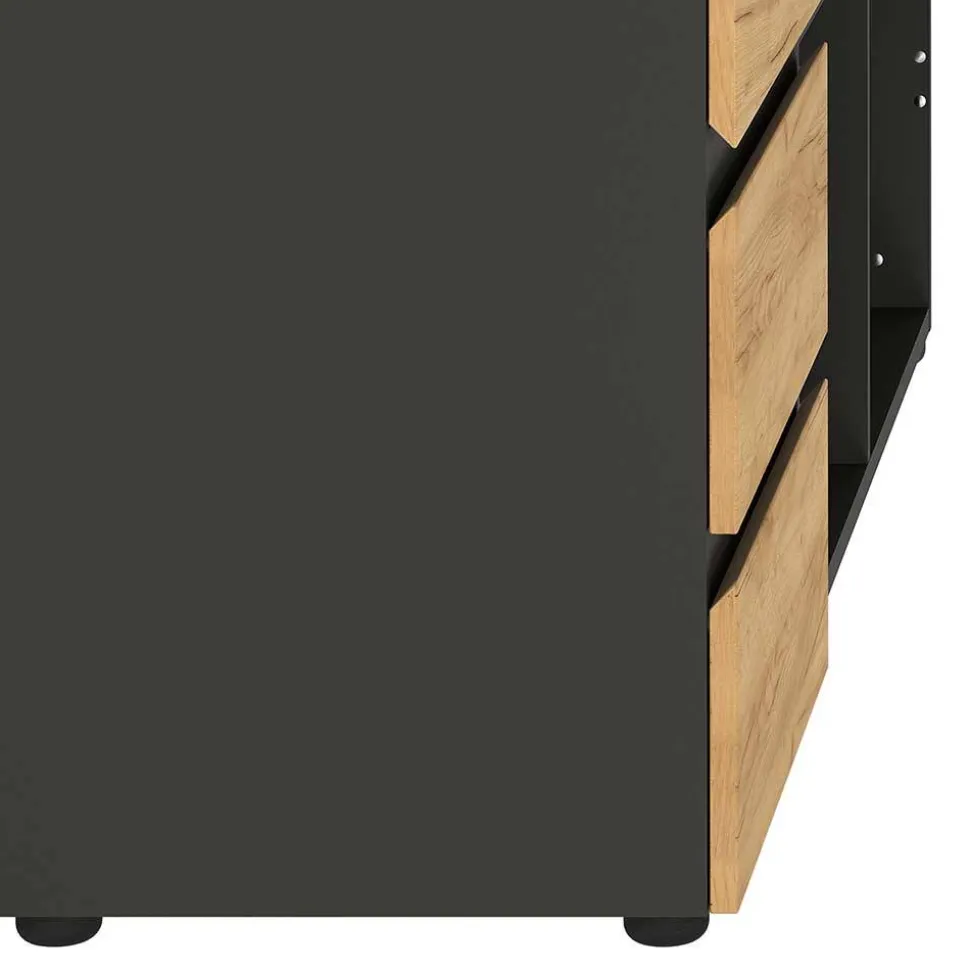 Schreibtisch mit Schrankelement Charin