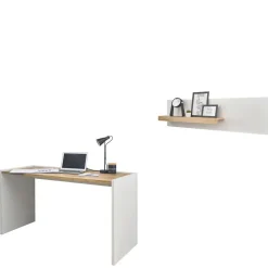 Schreibtisch mit Wandboard Rascian