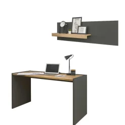 Schreibtisch mit Wandboard Uzniana