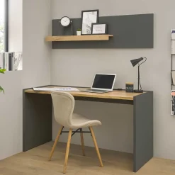 Schreibtisch mit Wandboard Uzniana