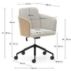 Schreibtischsessel Eloreenas