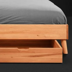 Schubkasten Holzbett Stenov