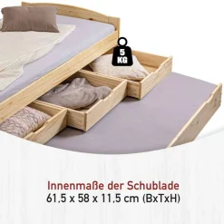 Schubkastenbett Vultaco