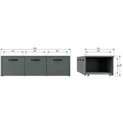 Schubladen Sitzbank Navulido