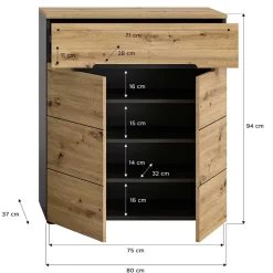 Schuhschrank Alexandro