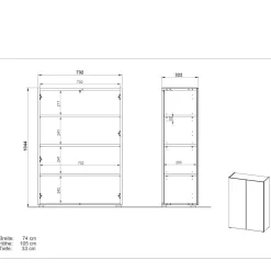 Schuhschrank Diadani