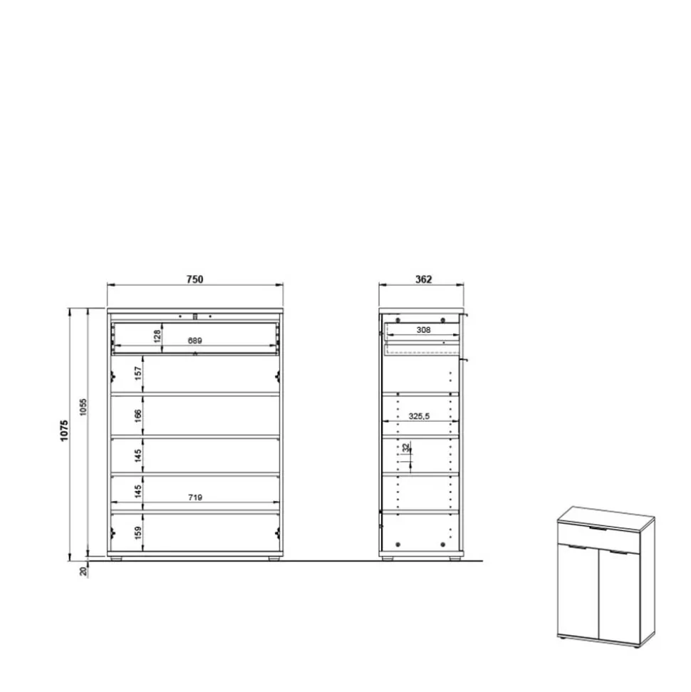 Schuhschrank Leradrevus