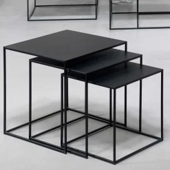 Schwarze Beistelltische Sofa Secionas
