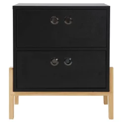 Schwarze Schubladenkommode Abelynta