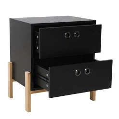 Schwarze Schubladenkommode Abelynta