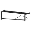 Schwarze Wandgarderobe Agruma