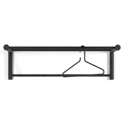 Schwarze Wandgarderobe Agruma
