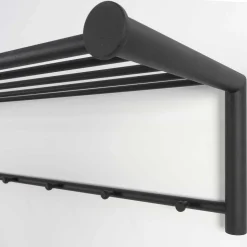 Schwarze Wandgarderobe Agruma