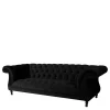Schwarze Wohnzimmercouch Burgossi