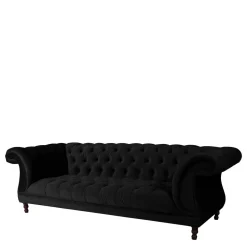 Schwarze Wohnzimmercouch Burgossi