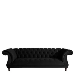 Schwarze Wohnzimmercouch Burgossi