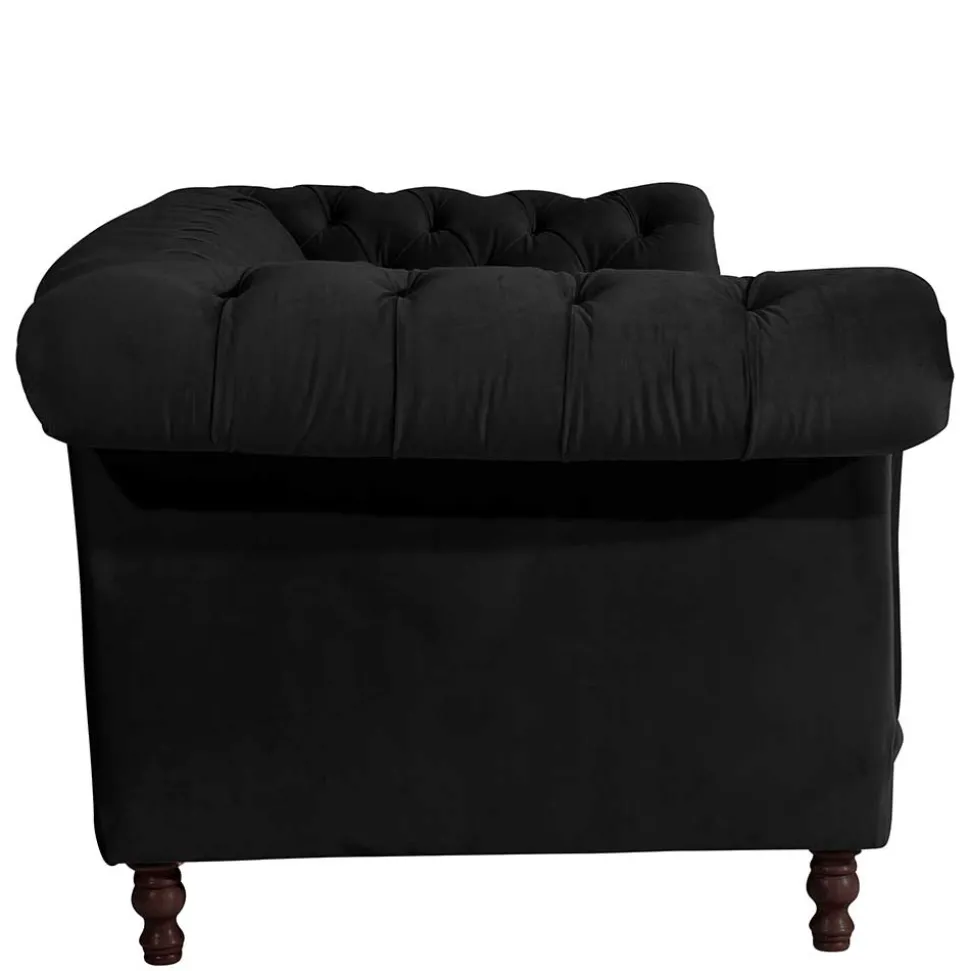 Schwarze Wohnzimmercouch Burgossi