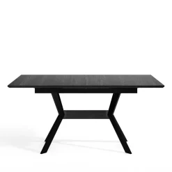 Schwarzer Ausziehtisch Damados