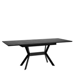 Schwarzer Ausziehtisch Damados