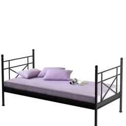 Schwarzes Metall Bett Lakos