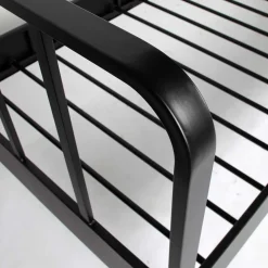 Schwarzes Metall Bett Volgan