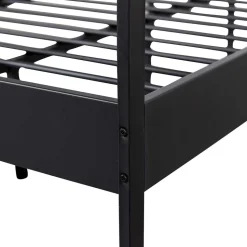 Schwarzes Metall Bett Volgan