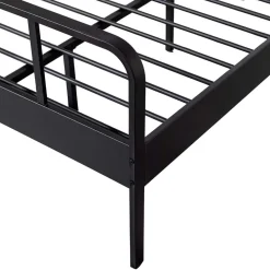 Schwarzes Metall Bett Volgan