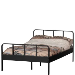 Schwarzes Metall Bett Volgan