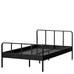 Schwarzes Metall Bett Volgan