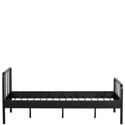 Schwarzes Metall Bett Volgan