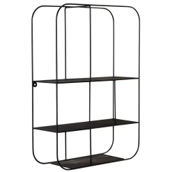 Schwarzes Metallregal Saracan