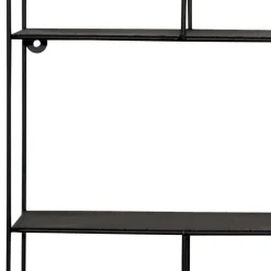 Schwarzes Metallregal Saracan