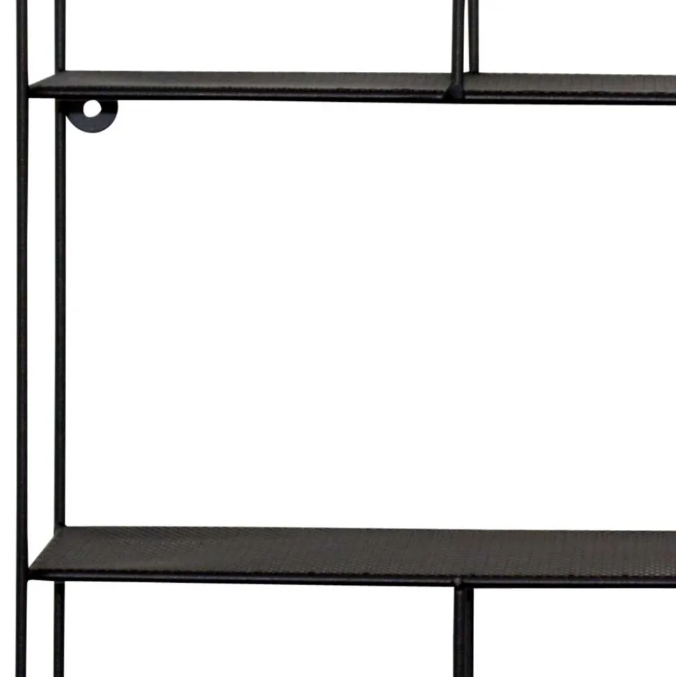 Schwarzes Metallregal Saracan