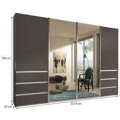 Schwebetürenkleiderschrank Mariolona