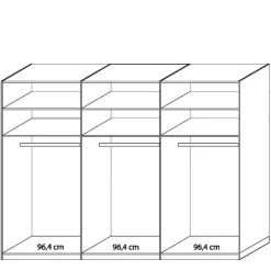 Schwebetürenkleiderschrank Bruvena