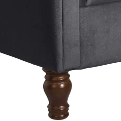 Sessel Anthrazit Samt Kean