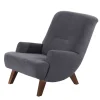 Sessel Anthrazit Velours Matrona