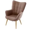 Sessel Beige Stoff Nofre