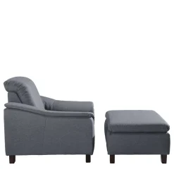 Sessel Jeansblau Stoff Rocket
