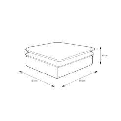 Sessel mit Fußhocker Edance